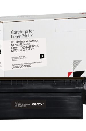 XEROX Everyday Toner para HP 410X Color LaserJet Pro M452. MFP M377(CF410X CRG046HBK) Negro